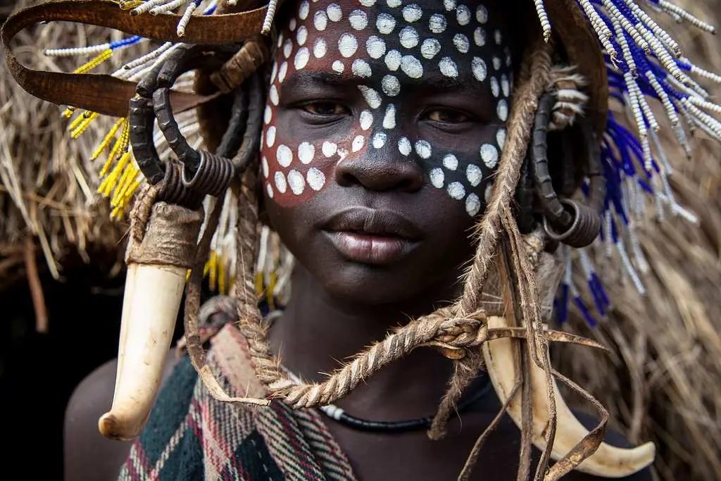 Mursi Boy in Ethiopia