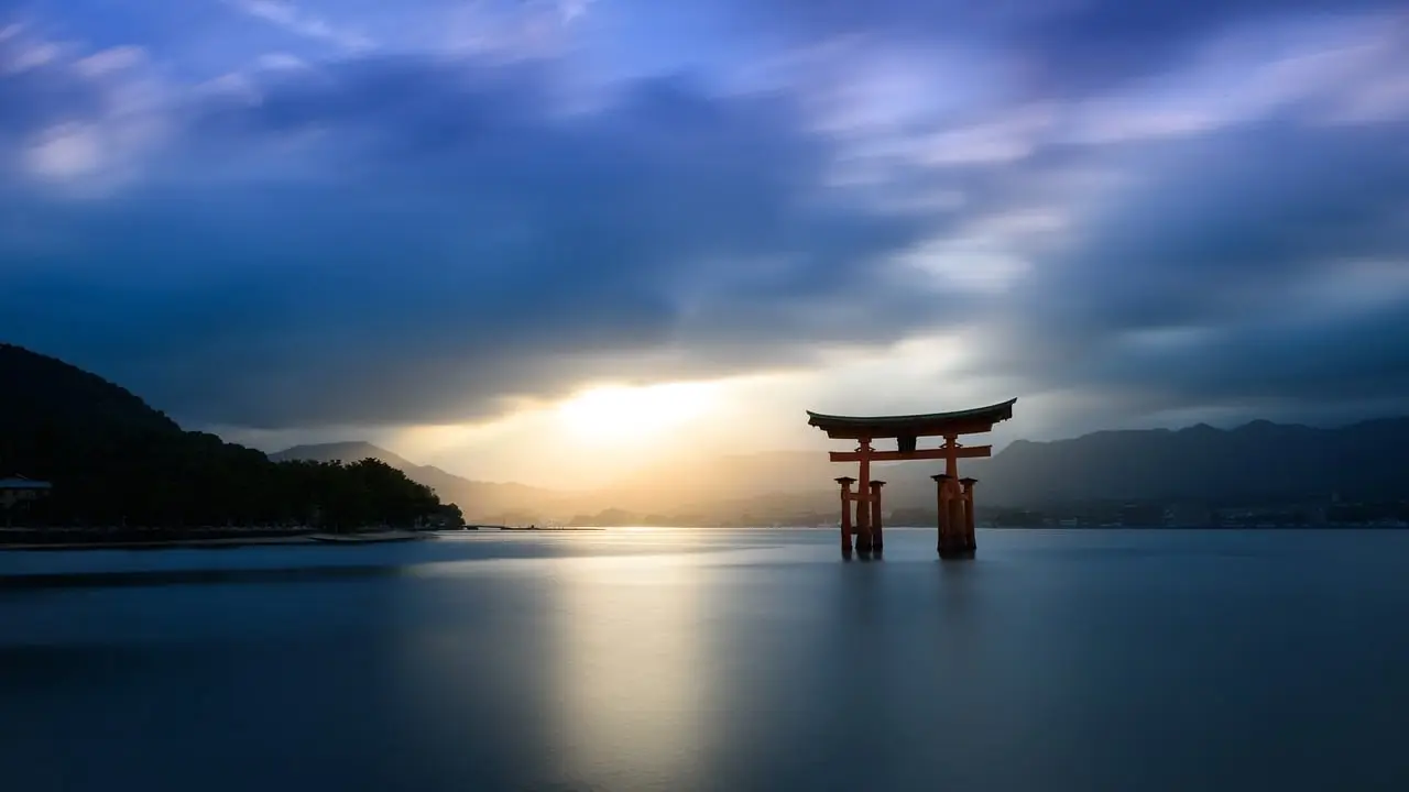 japan, torii gate, temple