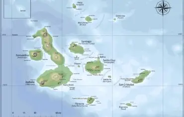 Map of the Galapagos